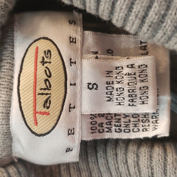TALBOTS Petites Grey Turtleneck Sweater - Picture 3 of 4